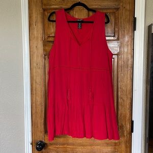 Wrangler Red Mini Dress Sz XXL